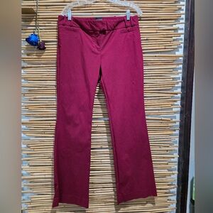 The Limited Women's Burgundy Drew Fit Size 12 Boot Cut Pants